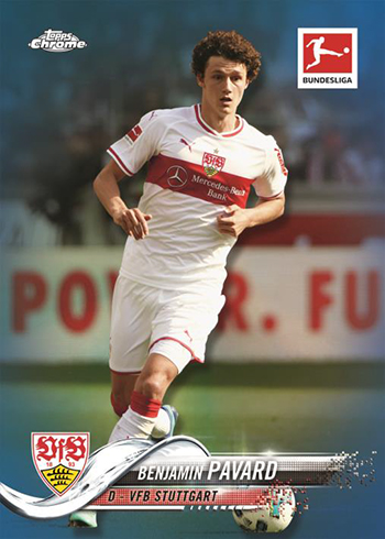 2018-19 Topps Chrome Bundesliga Soccer Base Blue Refractor