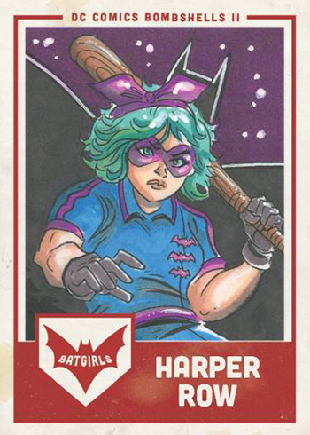 dc comics bombshells trading cards