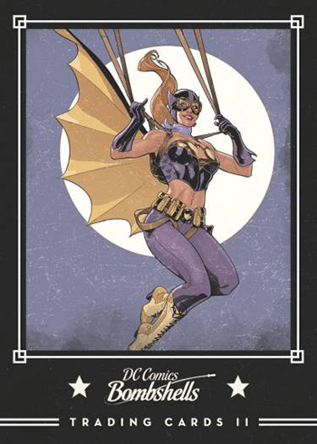 DC Comics Bombshells 2 Membership Chase Card V9 Harley Quinn's Circus 