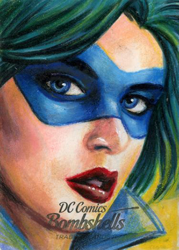 2018 Cryptozoic DC Bombshells II Sketch Cards Fabian Quintero