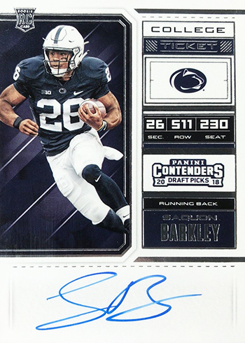 Panini Saquon Barkley The rookies card