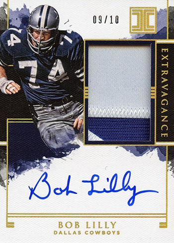 2018 Panini Impeccable Football Extravagance Gold Bob Lilly