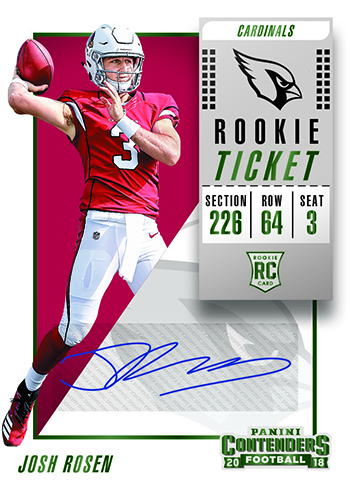 2018 Playoff Football Contenders Rookie Ticket Autographs Previews