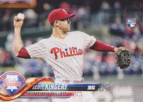 2018 Topps Series 2 #409 Scott Kingery Phillies Rookie RC Baseball