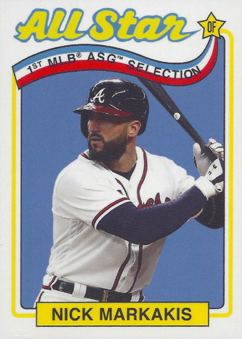  2018 Topps #206 Nick Markakis Braves Baseball