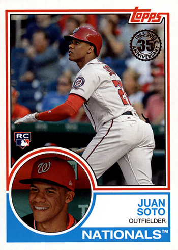 2018 Topps Update Series Baseball 1983 Topps Juan Soto