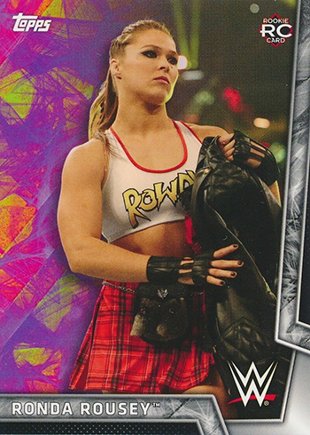 3 PACK Lot 2018 Topps Women's Division WWE Ronda Rousey/Asuka Rookie Cards