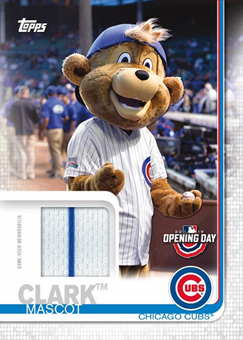 2019 OPENING DAY TEAM MASCOT INSERTS YOU PICK 