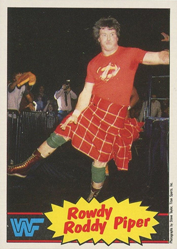 1985 Topps Pro Wrestling Stars WWF Rowdy Roddy Piper