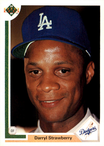 1991 Bowman #609 Darryl Strawberry VG Los Angeles Dodgers - Under