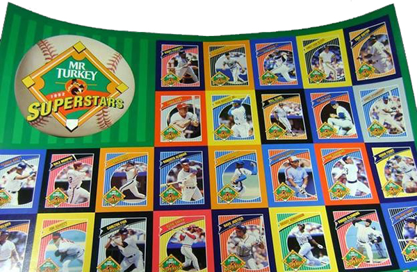 1992 Mr Turkey Superstars Uncut Sheet