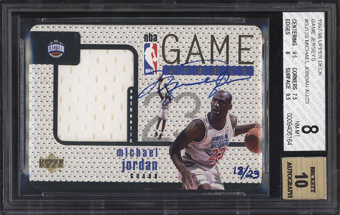 1997-98 Upper Deck Game Jerseys Autograph Michael Jordan