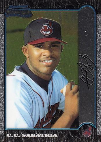 1999 Bowman Chrome CC Sabathia RC