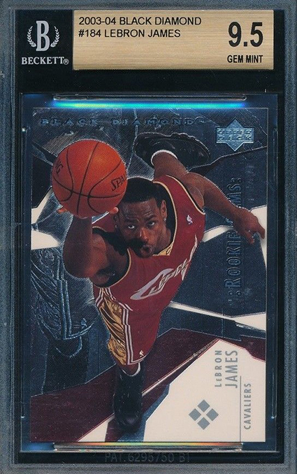 2003-04 Black Diamond LeBron James RC BGS 9-5