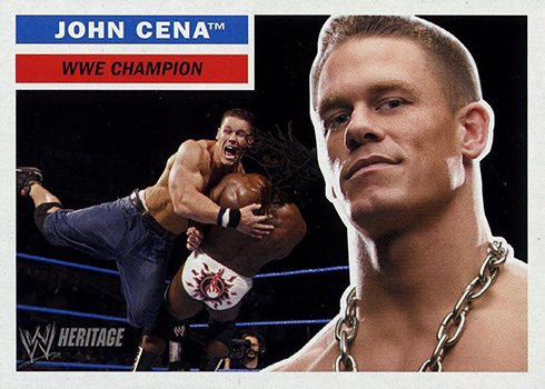 2005 Topps Heritage WWE John Cena Promo Card