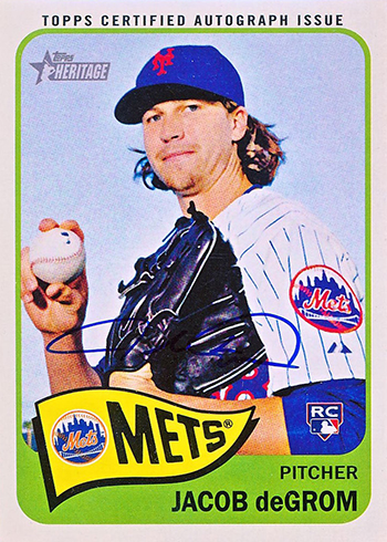 Jacob DeGrom Rookie 2014 Bowman Chrome #BCP73 Mets ROY RC 2X Cy