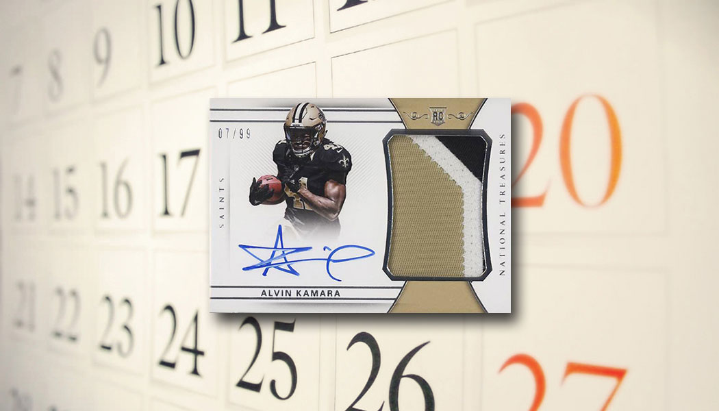 2018 Prestige Rising Stars Relic Jersey Patch Alvin Kamara Saints #41