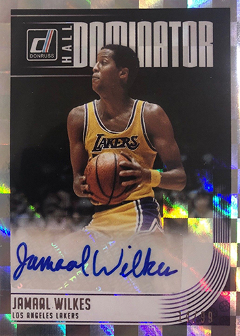 2018-19 Donruss Basketball Hall Dominators Signatures Jamaal Wilkes