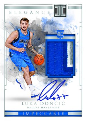 2018-19 Panini Impeccable Basketball Cards Checklist, Team Set Lists