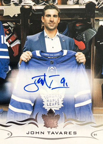 2018-19 Upper Deck Series 1 Hockey SP Autographs SP-2 John Tavares