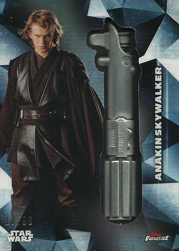 2018 Topps Star Wars Finest Lightsaber Medallion Anakin Skywalker