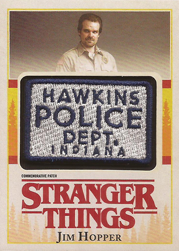 2019 Stranger Things Season 2 Jim Hopper Commemorative Patch Card CP-JHM 