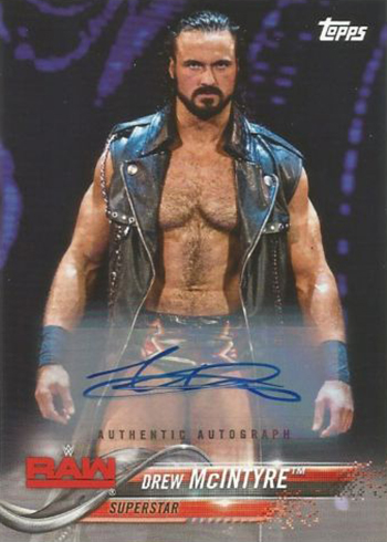 2018 Topps WWE Then Now Forever Autographs Drew McIntyre