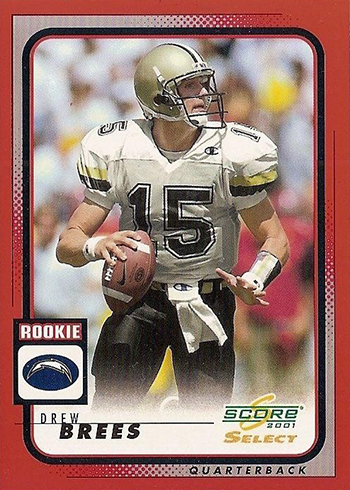 2001 Select Drew Brees Rookie Card