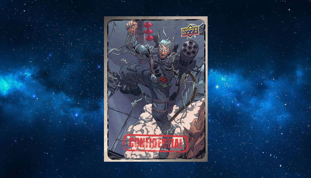 Upper Deck Marvel Dossier Spider-Man Dog Tag 2 Base Cards & 1 Foil Card
