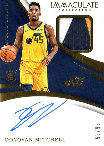 2017-18 Immaculate Donovan Mitchell Rookie Card