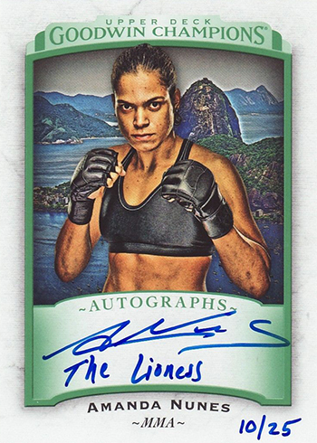 Amanda Nunes outlet autographed card