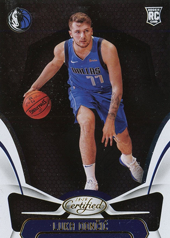 2018-19 Certified Luka Doncic Rookie Card