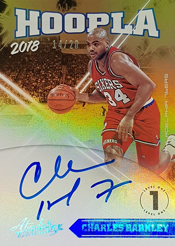 2018-19 Panini Absolute Basketball Hoopla Signatures Charles Barkley