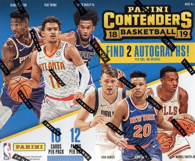 2018/19 Panini Contenders Draft Picks Basketball Factory Sealed Retail Box  with AUTOGRAPH! Look for Rookies & Auto's of Deandre Ayton, Luka Doncic