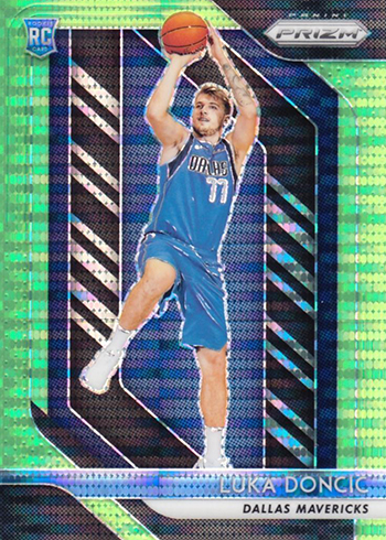 2018-19 Panini Prizm Basketball Green Pulsar Luka Doncic 25