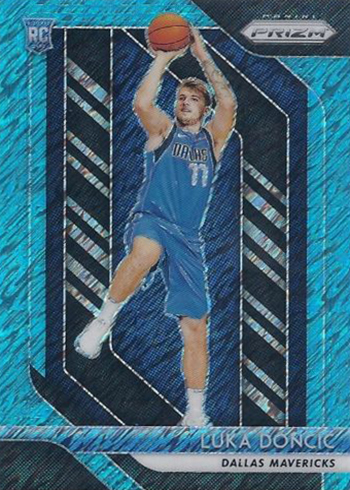 2018-19 Panini Prizm Basketball Light Blue Shimmer Luka Doncic 7