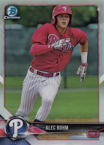 2018 Williamsport Crosscutters Choice #5 Alec Bohm Omaha Nebraska Baseball  Card