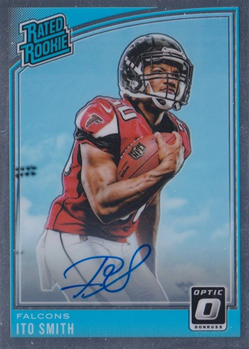 2018 Donruss Optic Football Rated Rookies Autographs Ito Smith