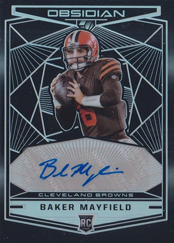 2018 Panini Obsidian Football Rookie Autos Baker Mayfield