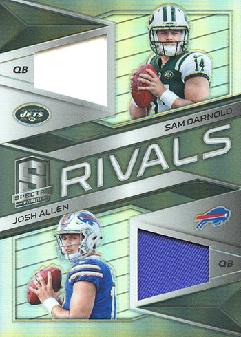 2018 Panini Spectra Rivals Josh Allen Sam Darnold