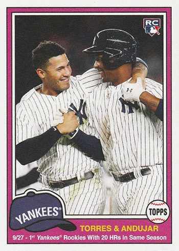 AARON JUDGE 2018 Topps Throwback Thursday #118 ~ Print Run /691 ~ YANKEES