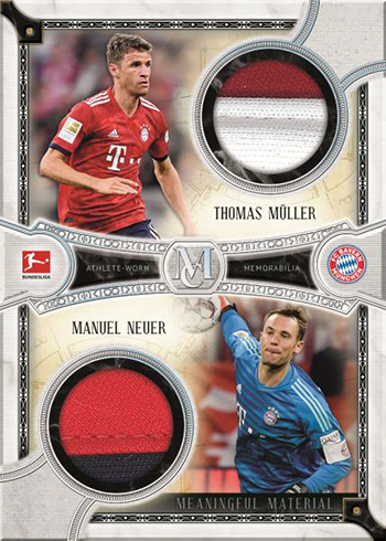 2019 Topps Bundesliga Museum Collection Dual Meaningful Material Patch Cards