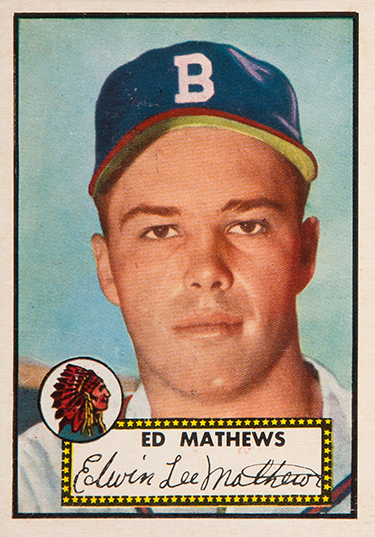 1952 Topps Eddie Mathews Rookie Card