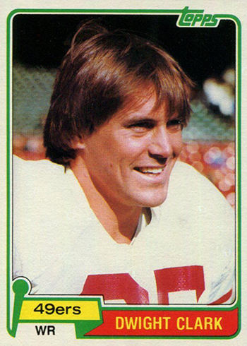 Dwight Clark The Catch In Football Trading Cards for sale