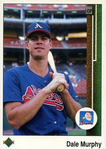 1989 Upper Deck Dale Murphy Reverse Negative