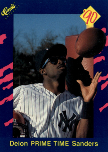 Deion Sanders Football And Baseball Cards