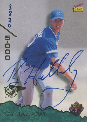 Roy Halladay Autographed 1997 Bowman Rookie Card #308 Toronto Blue