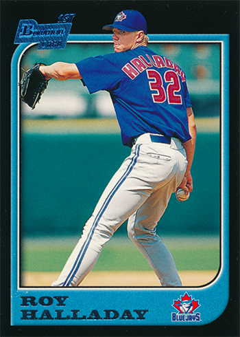 Roy Halladay 1997 BOWMAN CHROME ROOKIE RC #212 TORONTO BLUE JAYS!