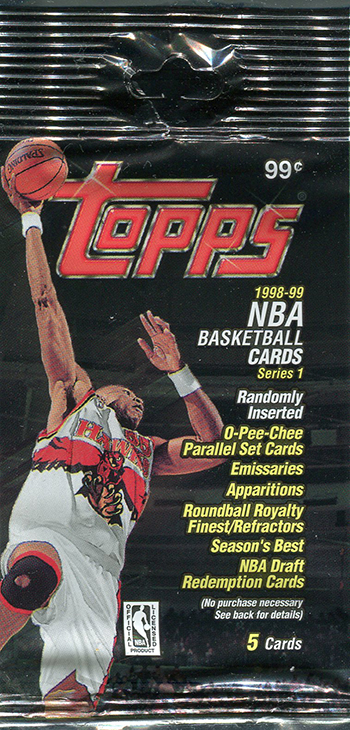 1998 99 Topps Series 1 Basketball Canadian Retail Box Break