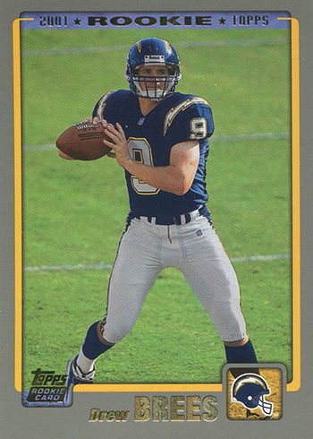 2001 Topps Drew Brees Rookie Card